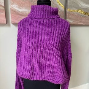 Suzy Shier Purple Sweater